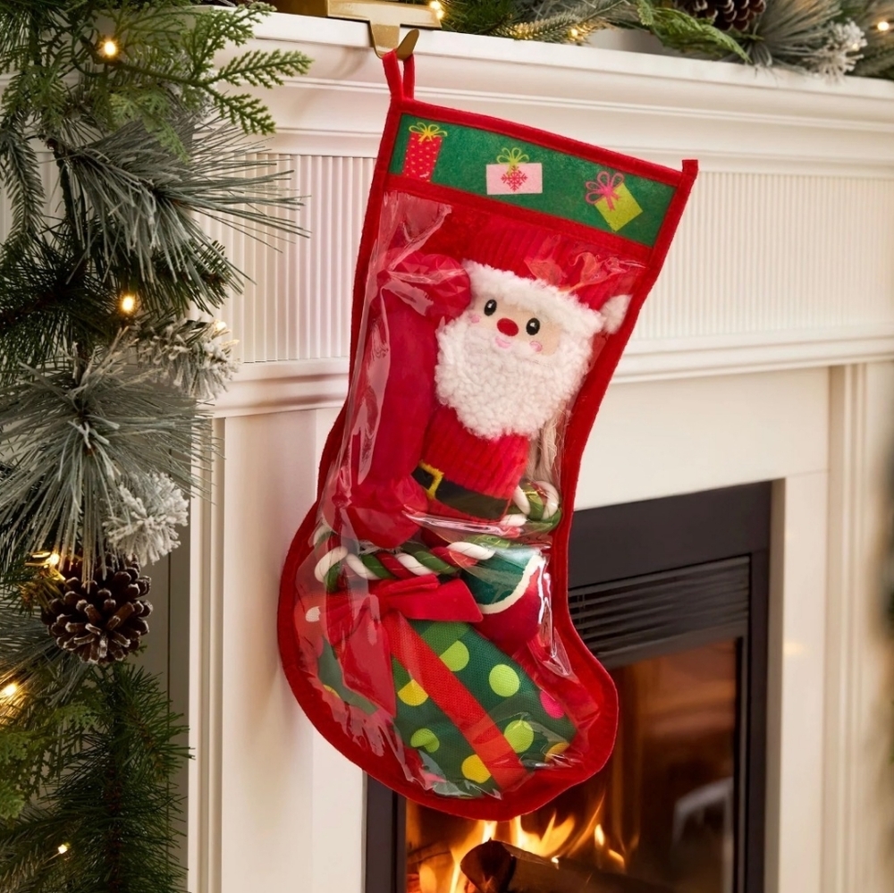 5pc Christmas Stocking Multipack Dog Toy